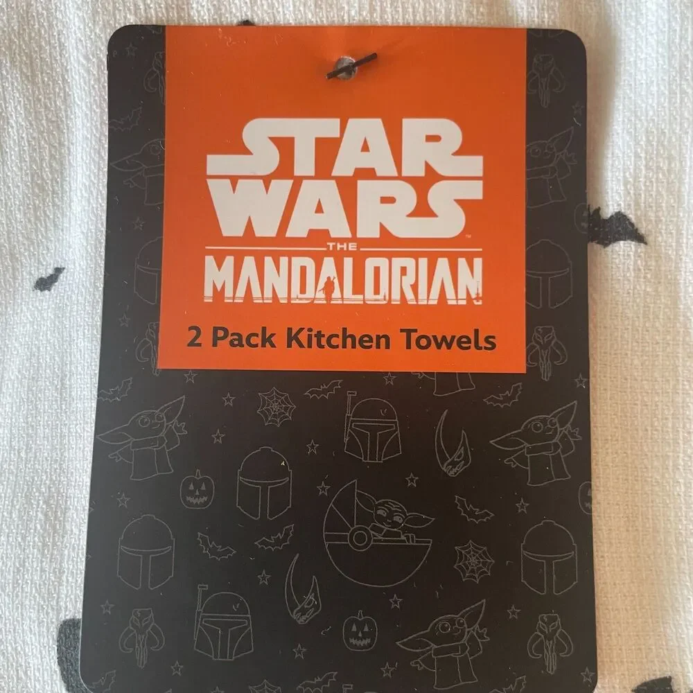 Disney Star Wars grogu halloween kitchen towel 